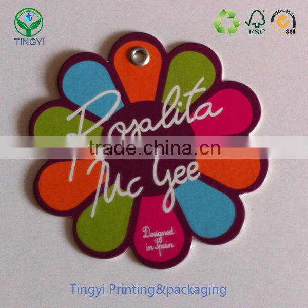custom fasion cloth paper hang tag