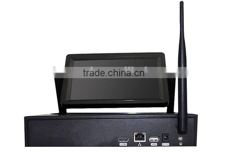 Easy Set HD 720P 7" LCD NVR 2.4G Wireless IP Surveillance Camera Kit