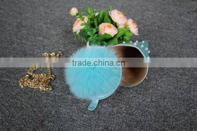 Wholesale Elegant Bag Women Fox Fur Ball Gift Bag