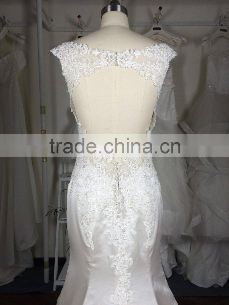 (MY20151223A) MARRY YOU A Line Open Back Alibaba Wedding Dress 2016