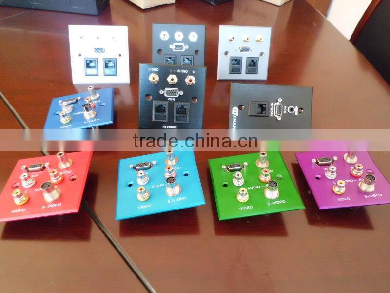 Audio, USB, HDMI, VGA AV wall plate