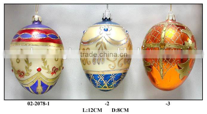 hand painted colourful glass eggs for Easter gifts