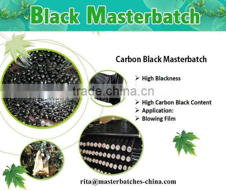 Commen Carrier EVA black masterbatch with high pigment for Pipe