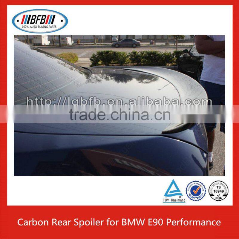 For BMW E90 05~12 3 Series E90 Performance style carbon fiber Trunk Spoiler