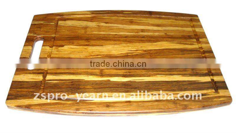 Acacia Wood Cutting Board Chopping Block with Handle and Leaf Shape