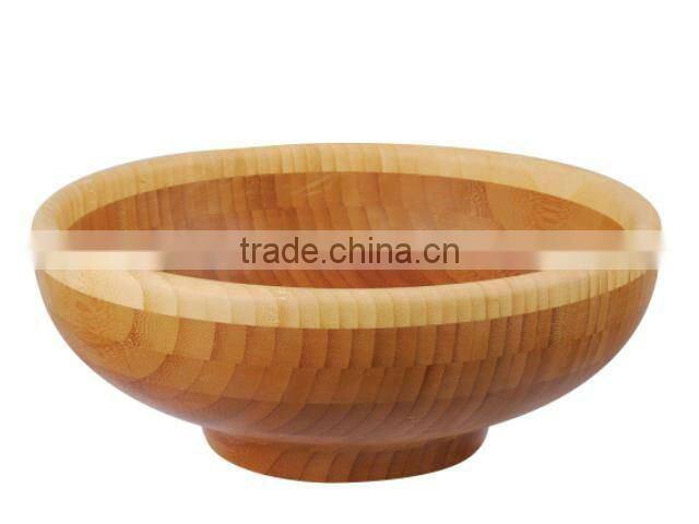 Wooden Bamboo Rice Fruit Salad Bowl with Special Shape Stylish Design Food Grade Passed and Custom Shape and Size and Color