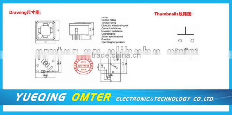 TS15-T1R electrical push button light switch