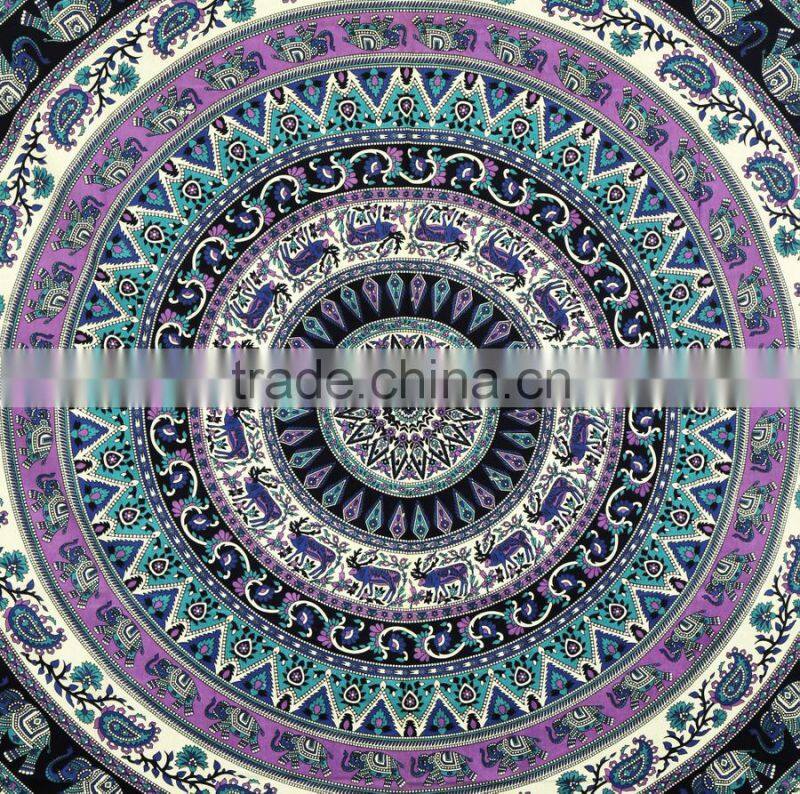 Elephant mandala tapestry indian tapestry bedspread bohemian hippie tapestry beach throw Indian Mandala Tapestry Wall Hanging