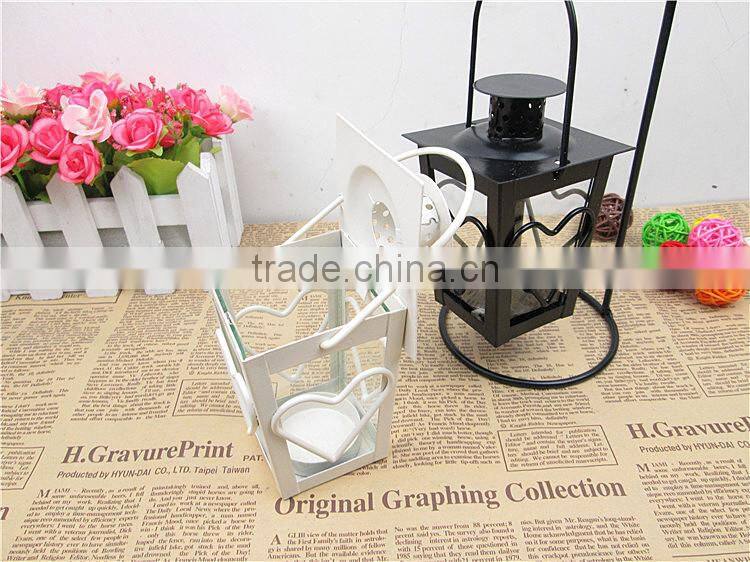Heart shaped candlestick classical European-style metal candle holder