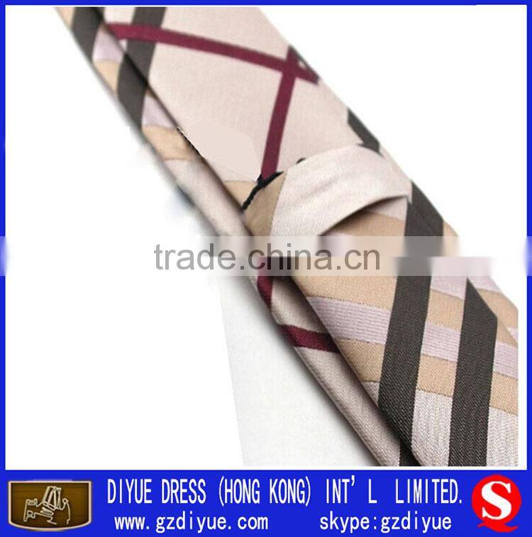 Wholesale Skinny Tie Mens Ties Scotland Checek Silk Necktie