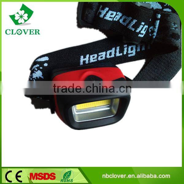 custom elastic bands for headlamp 120 lumen 3 modes 3W cob led ultra-bright powerful headlamp