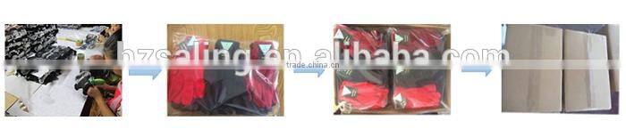 Knitted Wool And Leather Gloves Wool Women's Gloves Black Grey Blend