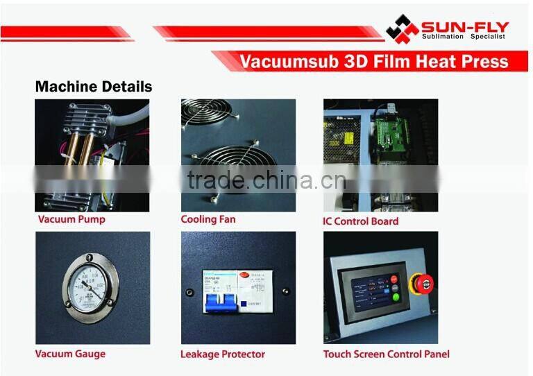 3D vacuum film heat press machine /3D heat transfer machine/3D film sublimation machine