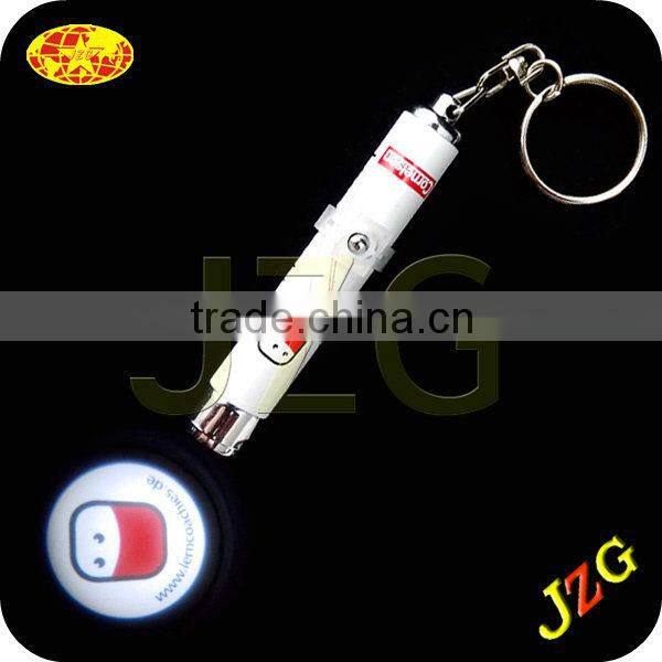 Wholesale keyring costomized logo projector keychain promotional products led keyring