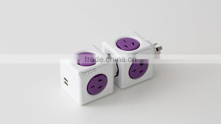 PowerCube |ReWirable USB charger for home and travel use