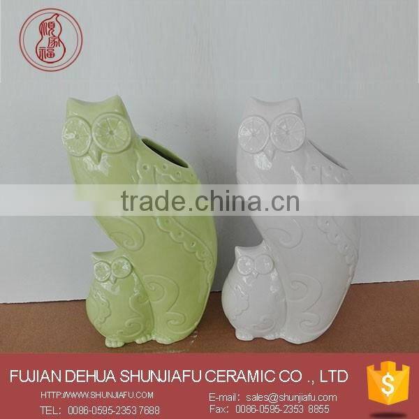 2016 Hollow modern home ornaments white porcelain artificial birds for crafts