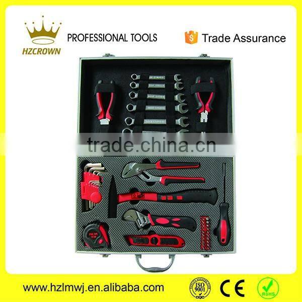 43Pcs professional aluminum case hand tools set