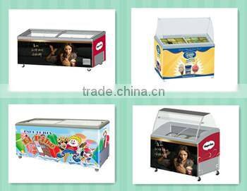 ice cream display freezer for supermarket