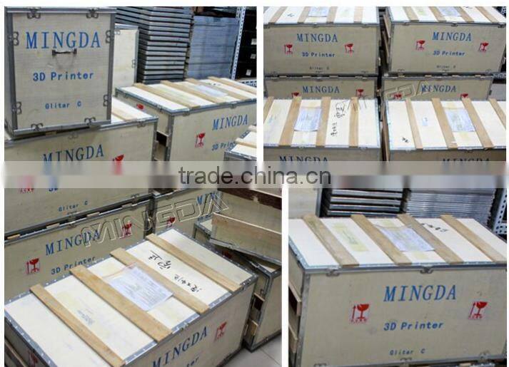 FDM rapid prototyping machine , MINGDA Glitar 4C 3d printer in high quality , smooth 3d model maker
