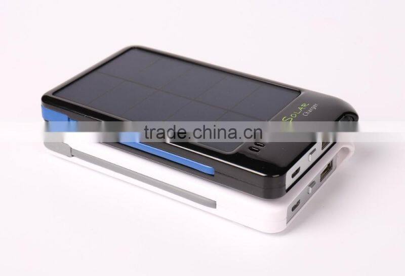 4000mAh Capacity Solar Power Bank with Two Types Output Ports for Most Devices