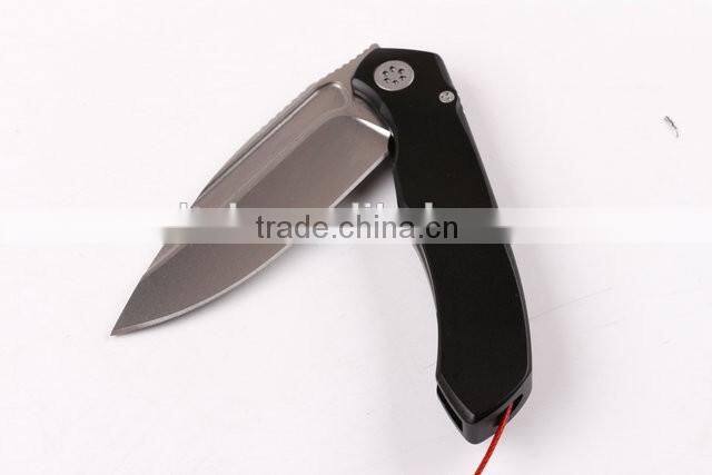OEM folding knife with D2 blade and Titanium alloy handle