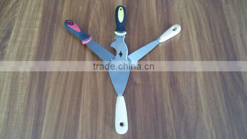 Scraper with wooden handle