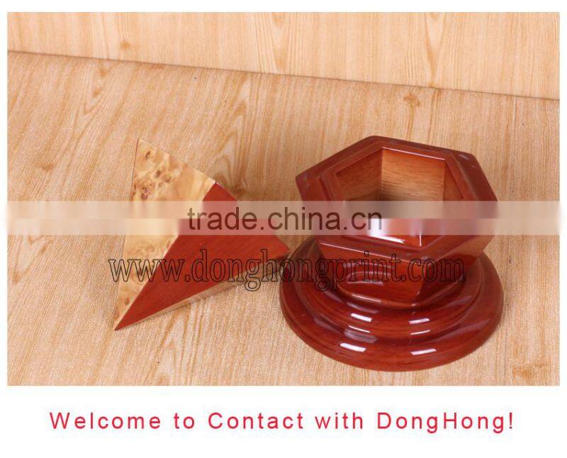 High End Design glossy unique wooden coin display box