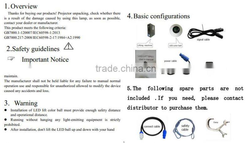 Magic dmx led rgb kenetic sphere ball