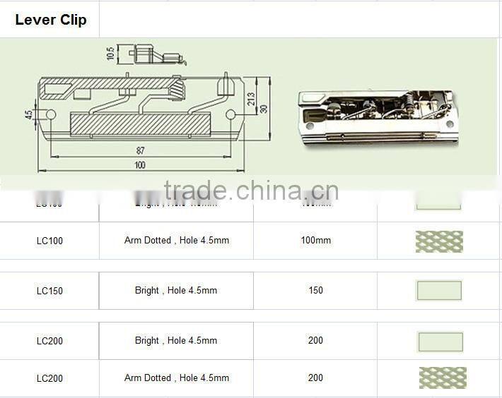 School office supply 4 inches lever clip, paper clamp