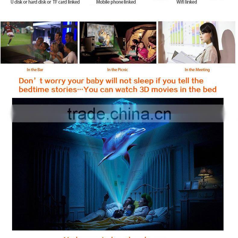 Sansui X5 power bank supply power 1080p led projector as good christmas gifts