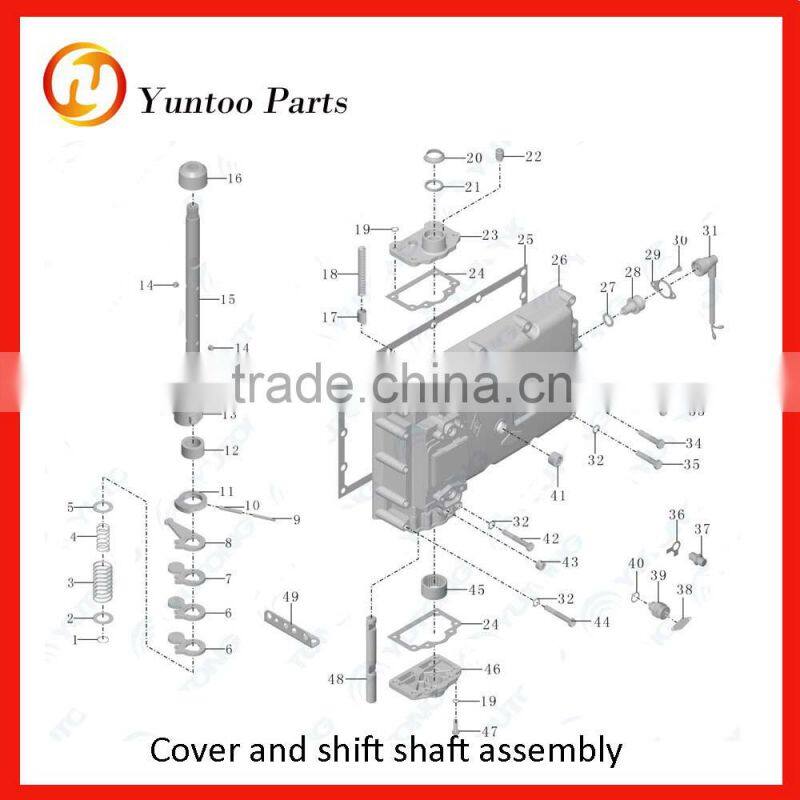 Qijiang Gearbox Assembly Transmission parts Shift fork assembly 1701-02338-06