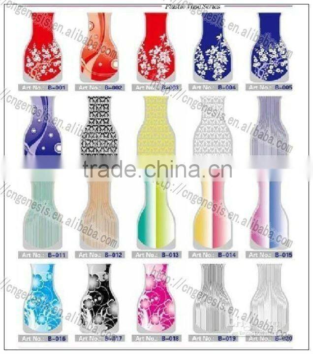 2016 new style soft plastic foldable flower vase