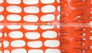 Orange plastic safety mesh with high-strength