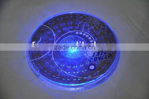 High quality colorful LED flash coaster /flash frink coaster/led flash bottle coaster