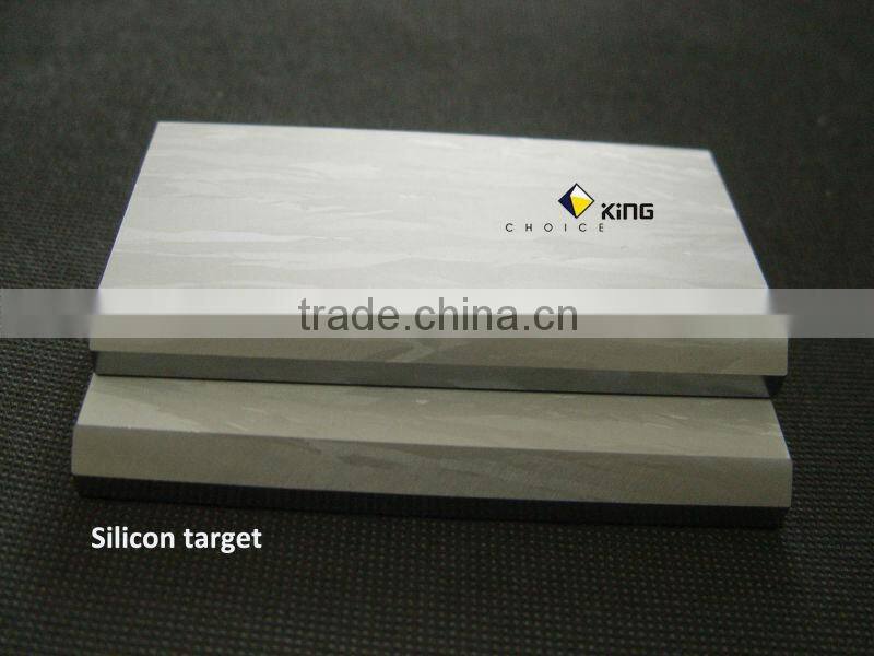 Silicon metal Si target Si 99.999% Poly with chamfer