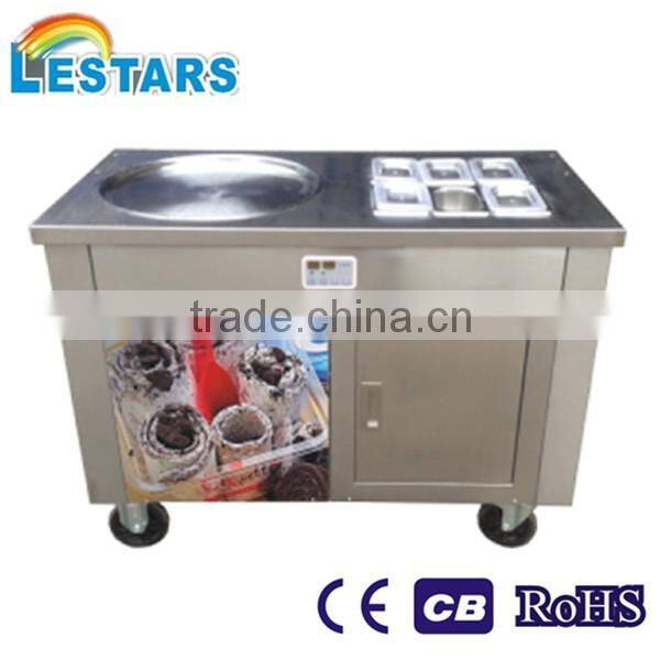 single pan fried ice cream roll machine ice cream roll machine flat pan