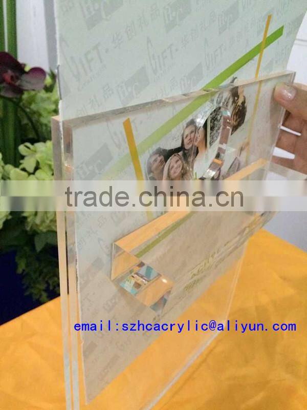 clear acrylic table top sign holders