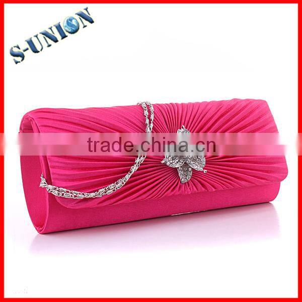 Luxury satin crystal stone evening bags,lady evening bag,bags