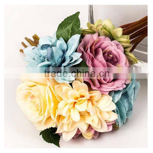 Real touch artificial flower bouquet/wedding bouquet wholesale artificial flower