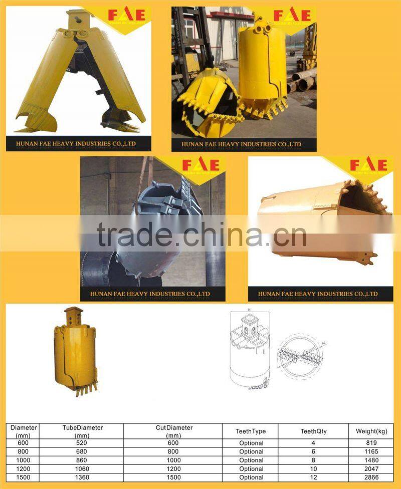 Open body of drilling buckets drilling rig bucket auger