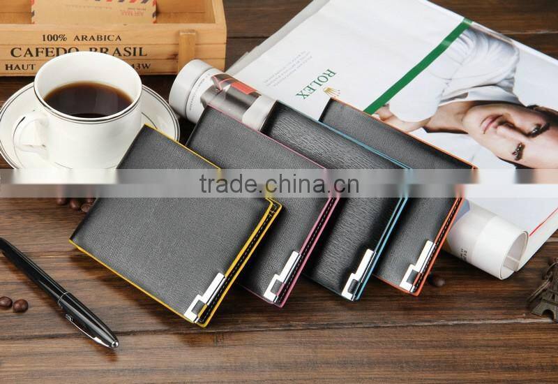 Online shooping high quality money clip leather mens wallet brand baellerry