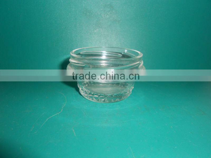 1oz Clear Glass Caviar Jar