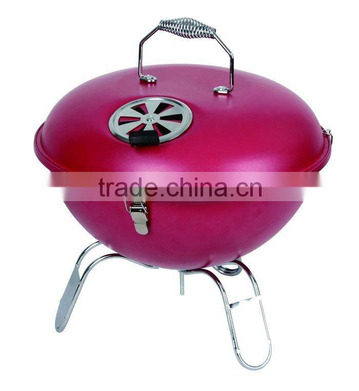 Powder Coated Finishing and Stainless Steel Metal Type charcoal BBQ grill