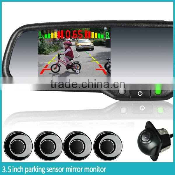Germid 3.5 inch Rearview monitor OEM Parking sensor with 4 replaceable detectors