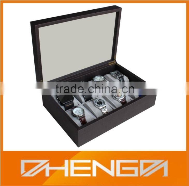High quality guangzhou factory custom made-in-china elegant wooden watch winder box (ZDS-SJF113)