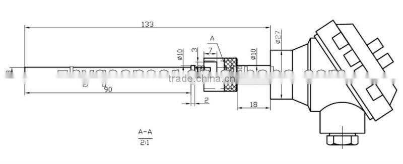 Explosion proof temperature sensor analog output