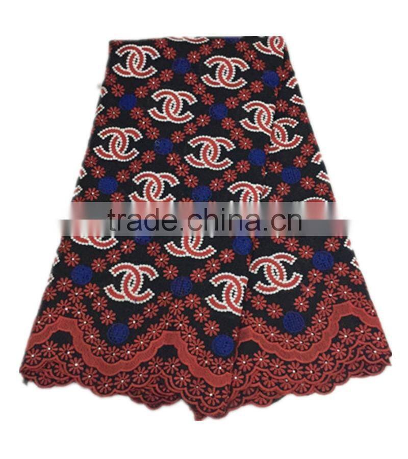 Haniye 2016 nigerian polish lace embroidery fashion styles 100% cotton polish lace /PLC015