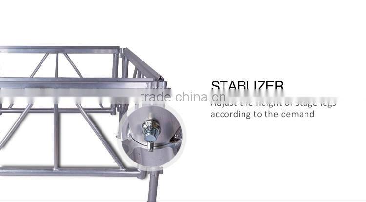 Brand new assemble aluminium indoor concert wedding stage with high quality