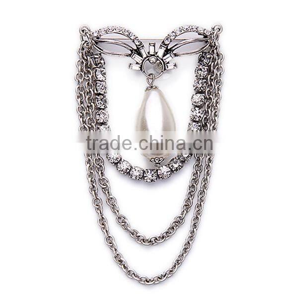 Fashion Elegant Pearl Design Multilayer Personality Brooch