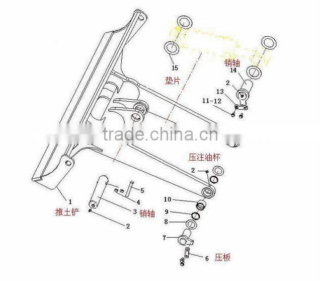 ISO approved excavator dozer bucket blade for SDLG